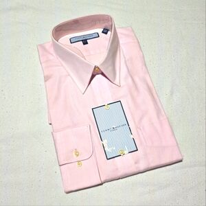 Tommy Hilfiger Pink Cotton Button-up Shirt